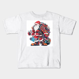 Santa Claus & Cyberpunk 3 Kids T-Shirt